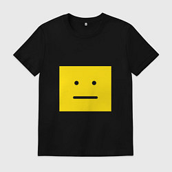 Мужская футболка Квадратный смайлик