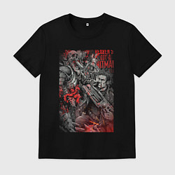 Мужская футболка Painkiller and demon - comix style