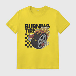 Мужская футболка Горящая покрышка