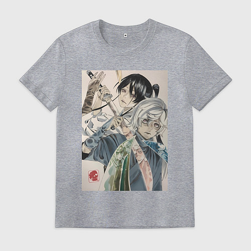 Мужская футболка Адский рай Габимару Ямада Асаэмон / Меланж – фото 1