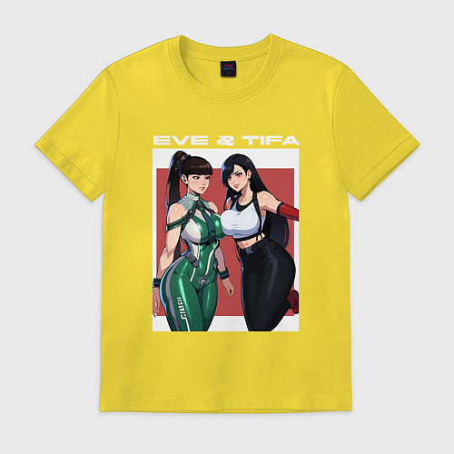 Мужская футболка Тифа и Ева girls fantasy / Желтый – фото 1