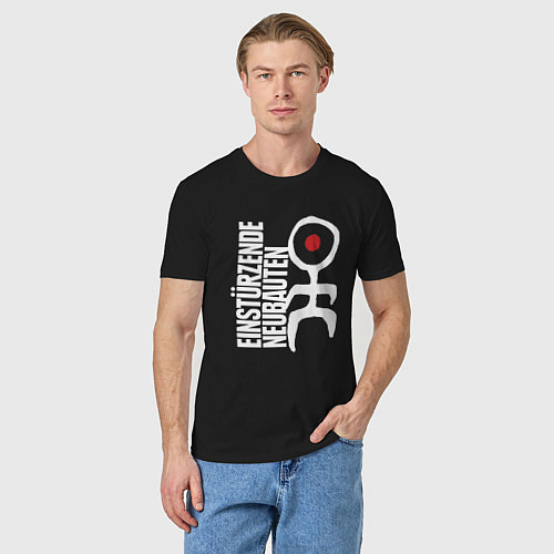 Мужская футболка Einstrzende Neubauten - Logo / Черный – фото 3