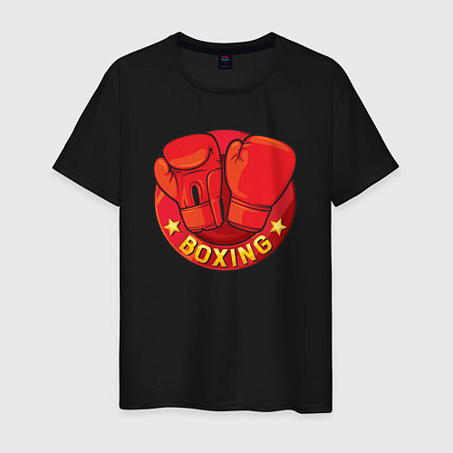 Мужская футболка Boxing fight / Черный – фото 1