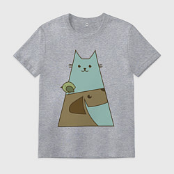 Мужская футболка Собачка птичка кошечка