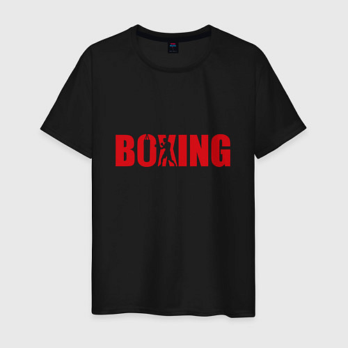 Мужская футболка Бокс art / Черный – фото 1