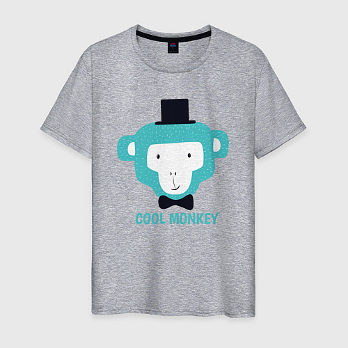 Мужская футболка Cool monkey / Меланж – фото 1