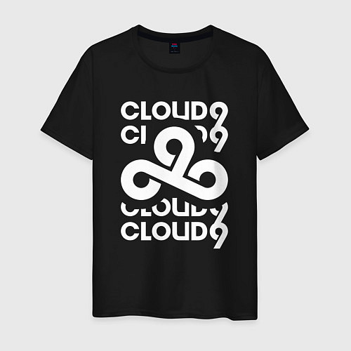 Мужская футболка Cloud9 - in logo / Черный – фото 1