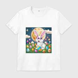 Мужская футболка Зайчик ботаник