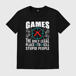 Мужская футболка Games the only legal place