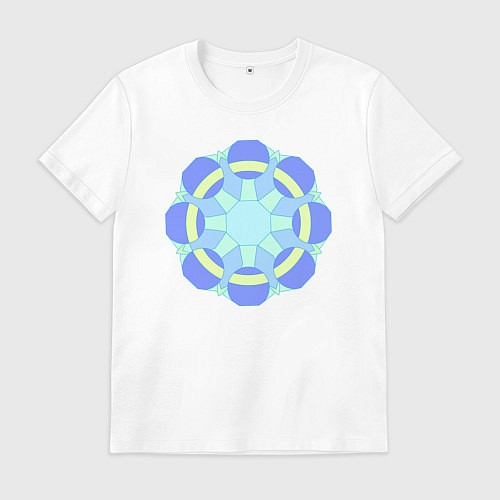 Мужская футболка Орнамент графический / Белый – фото 1