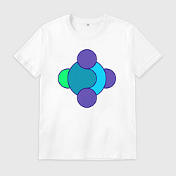 Мужская футболка Геометрия из окружностей