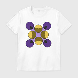 Мужская футболка Фигура из окружностей