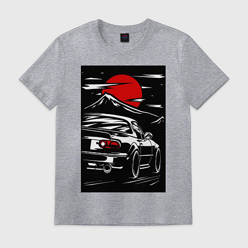Мужская футболка Мазда mx5 miata / Меланж – фото 1