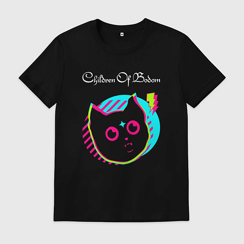 Мужская футболка Children of Bodom rock star cat / Черный – фото 1