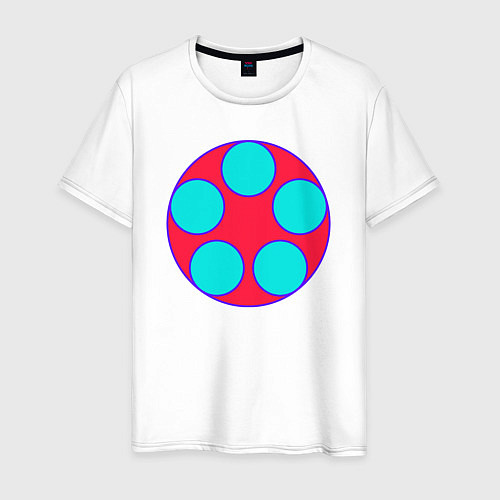 Мужская футболка Круги в большом круге / Белый – фото 1
