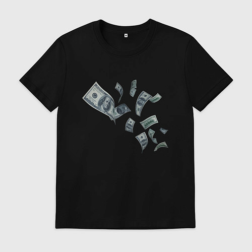 Мужская футболка Я люблю деньги / Черный – фото 1
