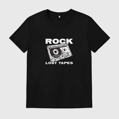 Мужская футболка Rock lost tapes / Черный – фото 1