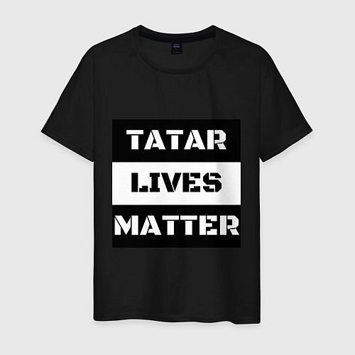 Мужская футболка Tatar lives matter / Черный – фото 1