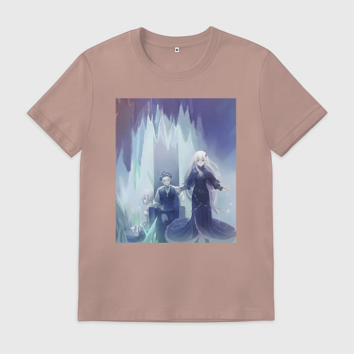 Мужская футболка Жизнь с нуля в альтернативном мире / Пыльно-розовый – фото 1