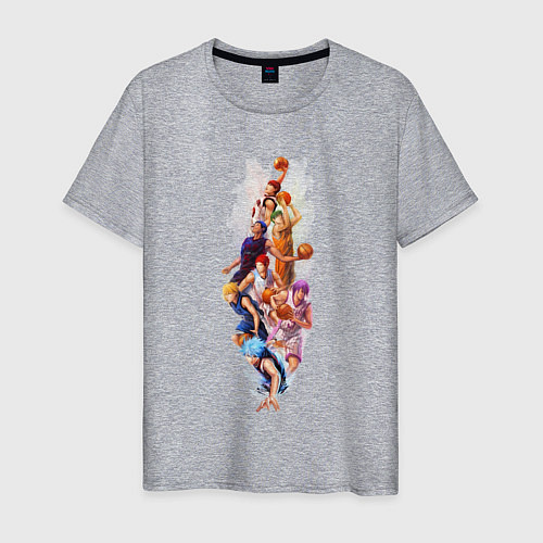 Мужская футболка Баскетбол Куроко Тайга Кагами / Меланж – фото 1