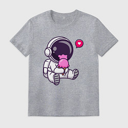 Мужская футболка Космонавт и мороженое