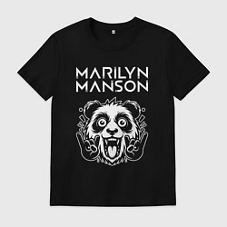 Мужская футболка Marilyn Manson rock panda