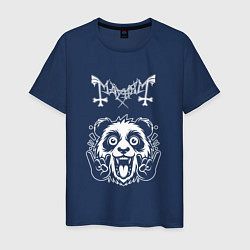 Футболка хлопковая мужская Mayhem rock panda, цвет: тёмно-синий