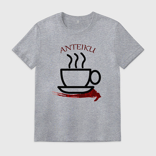 Мужская футболка Токийский гуль антейку кофе / Меланж – фото 1