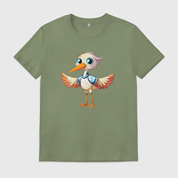 Мужская футболка Маленький аистёнок