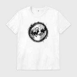 Мужская футболка Листья на ветру