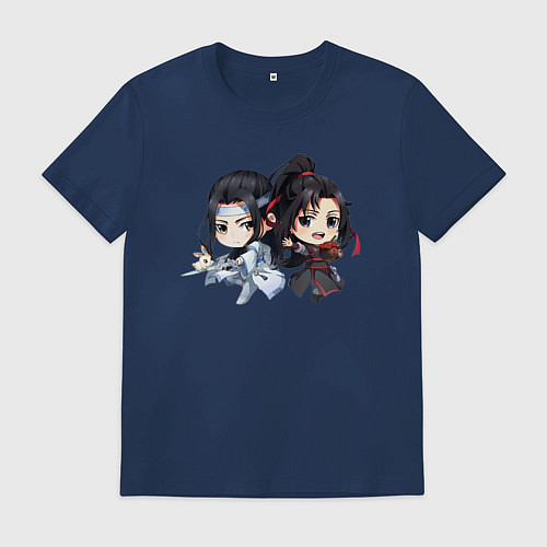 Мужская футболка Магистр дьявольского культа Ванцзи Лань / Тёмно-синий – фото 1