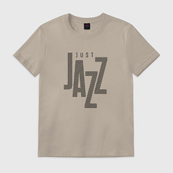 Мужская футболка Просто джаз типографика