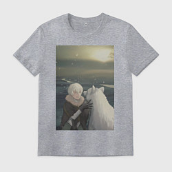 Футболка хлопковая мужская Для тебя Бессмертный Фуши, цвет: меланж