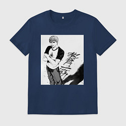 Футболка хлопковая мужская Эйкити Онидзука учитель, цвет: тёмно-синий