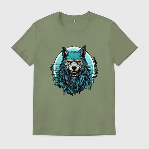 Мужская футболка Морской волк скалится / Авокадо – фото 1