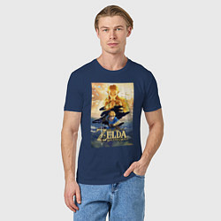 Футболка хлопковая мужская Легенда о зельде, цвет: тёмно-синий — фото 2