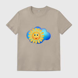 Мужская футболка Веселое солнце