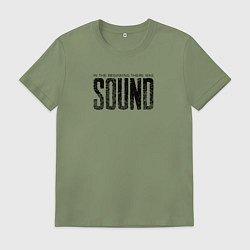 Мужская футболка В начале был звук