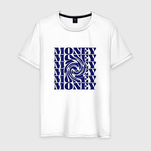 Мужская футболка Воронка денег / Белый – фото 1