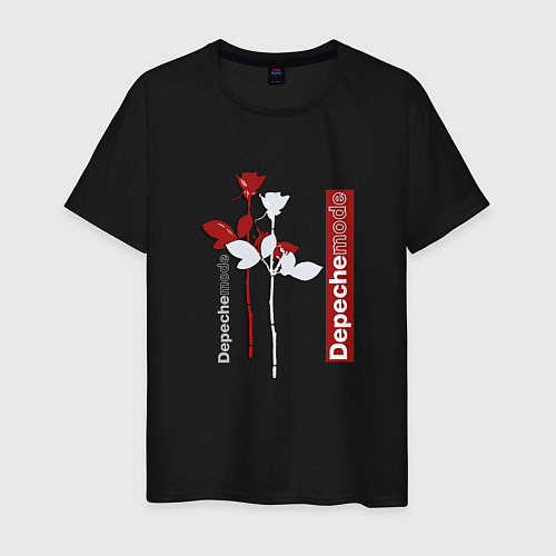 Мужская футболка Depeche Mode - Roses violator / Черный – фото 1