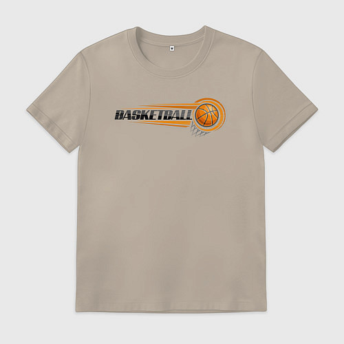 Мужская футболка Basketball mood / Миндальный – фото 1