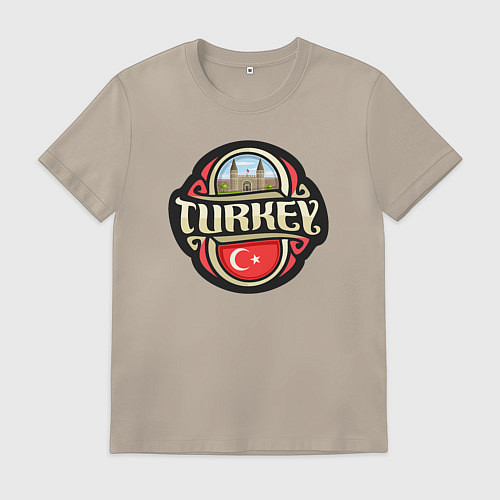 Мужская футболка Турция / Миндальный – фото 1