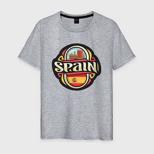 Мужская футболка Spain / Меланж – фото 1