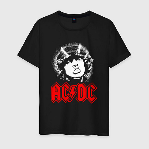 Мужская футболка ACDC Angus Young rock / Черный – фото 1