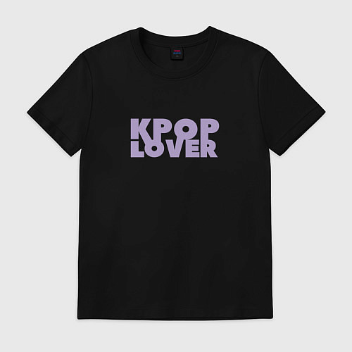 Мужская футболка Kpop lover любовь к музыке / Черный – фото 1