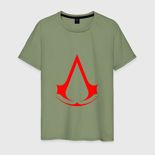 Мужская футболка Red logo of assassins / Авокадо – фото 1