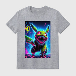 Мужская футболка Pikachu - nightmare ai art fantasy