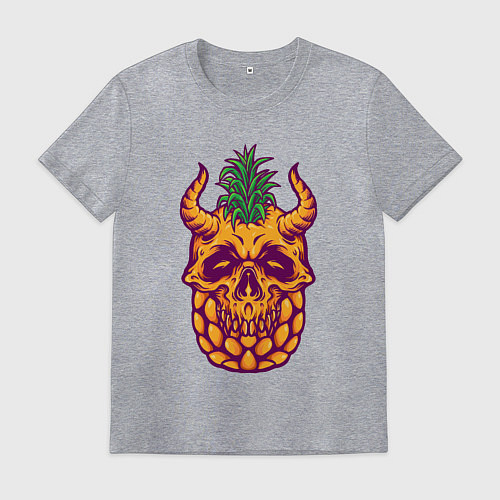 Мужская футболка Ананасовый черепок / Меланж – фото 1