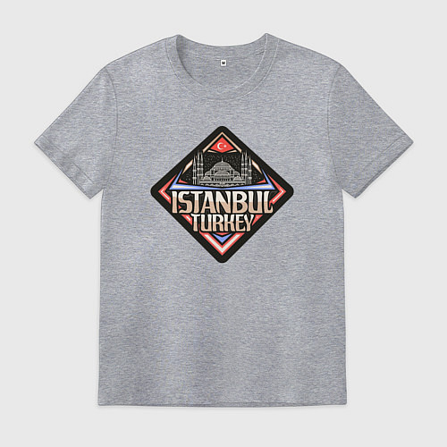 Мужская футболка Турция Стамбул / Меланж – фото 1