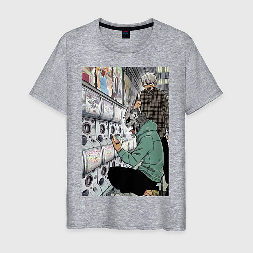 Мужская футболка Кайдзю номер восемь Кафка Хибино / Меланж – фото 1